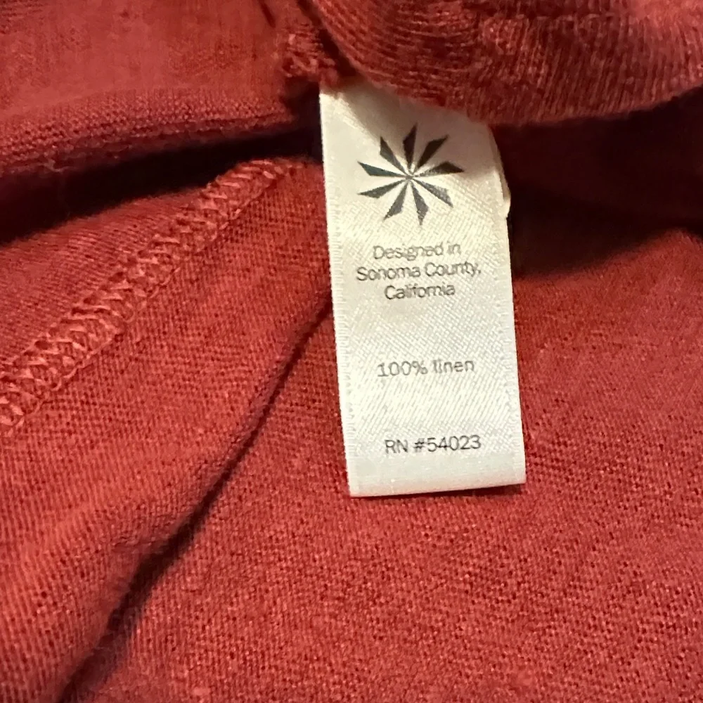 Athleta Linen Red/Maroon Tank Top XL - Picture 4 of 7